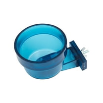 Happy Home Pet Quick Lock Bowl for Small Animals and Birds, Blue, 10oz