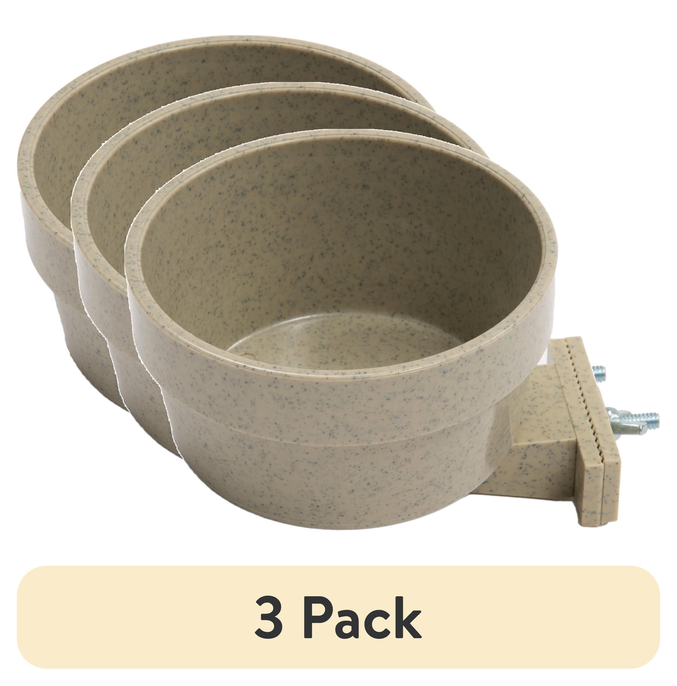 (3 pack) Happy Home Pet Products Dog Crate Bowl 20 oz. Large Dogs, 1