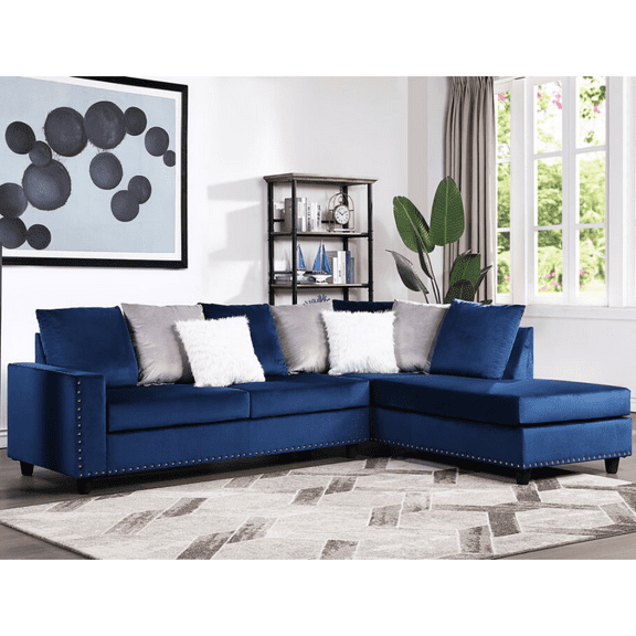 Happy Homes Blue Reversible Sectional
