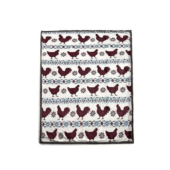 Happy Homestead Silk Touch Sherpa Throw Blanket