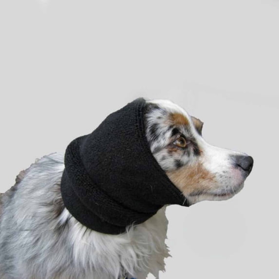 Happy Hoodie The Original Dog & Cat Calming Band for Anxiety Relief, Noise Protection, Grooming, Thunder, Fireworks, Small Black, Since 2008