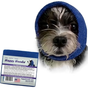 Happy Hoodie The Original Dog & Cat Calming Band for Anxiety Relief, Noise Protection, Grooming, Thunder, Fireworks, Small Blue, Since 2008