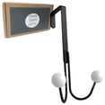 thumbnail image 1 of Happy Hooks Over the Door Hooks, 1-Pack, Black, 6.4" Height and 3.5" Width, High-Manganese Steel, 1 of 6