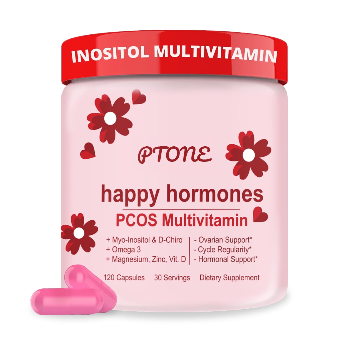Happy Hormones PCOS Multivitamin 120 Capsules MyoInositol & D