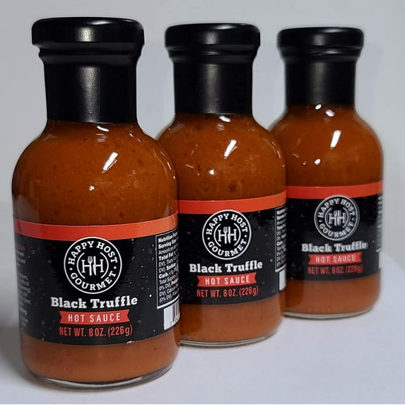 Happy Host Gourmet Black Truffle Hot Sauce-3 Pack