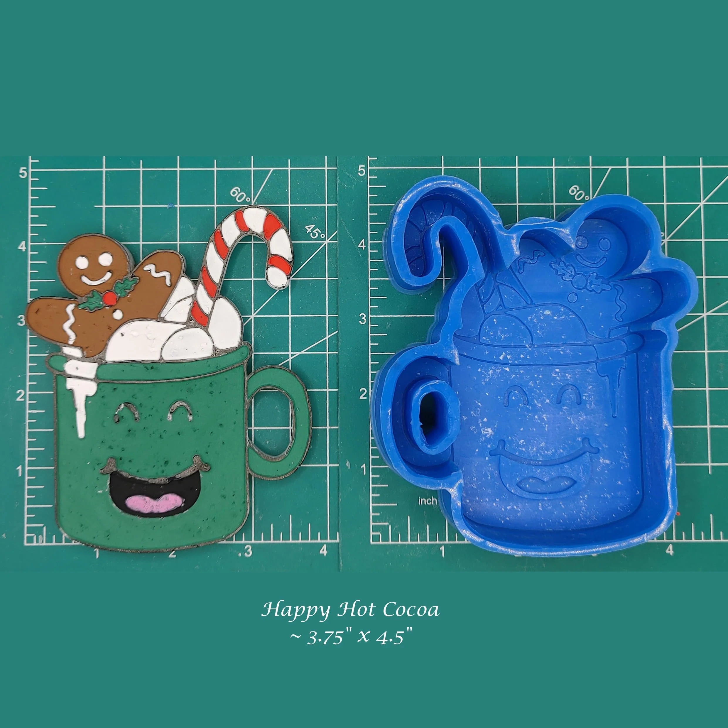 Happy Hot Cocoa Silicone Freshie Mold