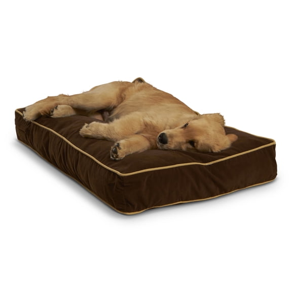 Happy Hounds Buster Rectangle Pillow Style Dog Bed, Cocoa, Small (36 x 24 in.)