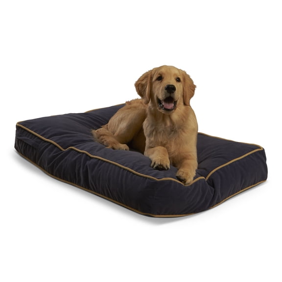 Happy Hounds Buster Rectangle Pillow Style Dog Bed, Denim, Small (36 x 24 in.)