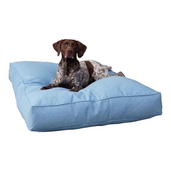 Happy Hounds Casey Indoor/Outdoor Pillow Style Dog Bed, Denim, Large (48 x 36 in.)
