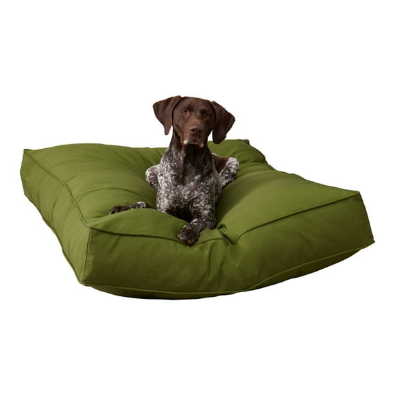 Happy Hounds Casey Indoor/Outdoor Pillow Style Dog Bed, Hunter, Large (48 x 36 in.)