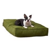 Happy Hounds Casey Indoor/Outdoor Pillow Style Dog Bed, Hunter, Medium 42 x 30 in.