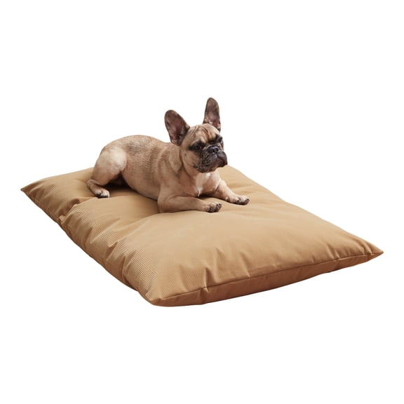 Happy Hounds Charlie Corduroy Reversible Throw Dog Bed, Small (36" x 24"), Camel
