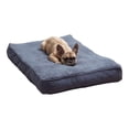 thumbnail image 1 of Happy Hounds Daisy Deluxe Sherpa Supportive Dog Bed, Blue Steel, Small (36 x 24 in.), 1 of 7