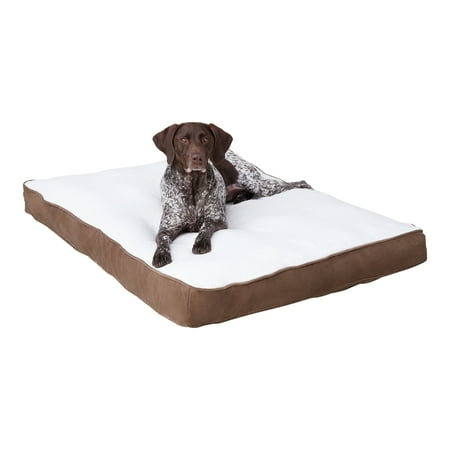 Happy Hounds Daisy Deluxe Sherpa Supportive Dog Bed, Latte, Large (48 x 36 in.)