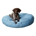 thumbnail image 1 of Happy Hounds Gordie Indoor/Outdoor Round Dog Bed, Large (42"), Denim, 1 of 7