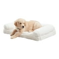 thumbnail image 1 of Happy Hounds Millie Medium Sherpa Sofa Style Dog Bed, Snow, 1 of 6