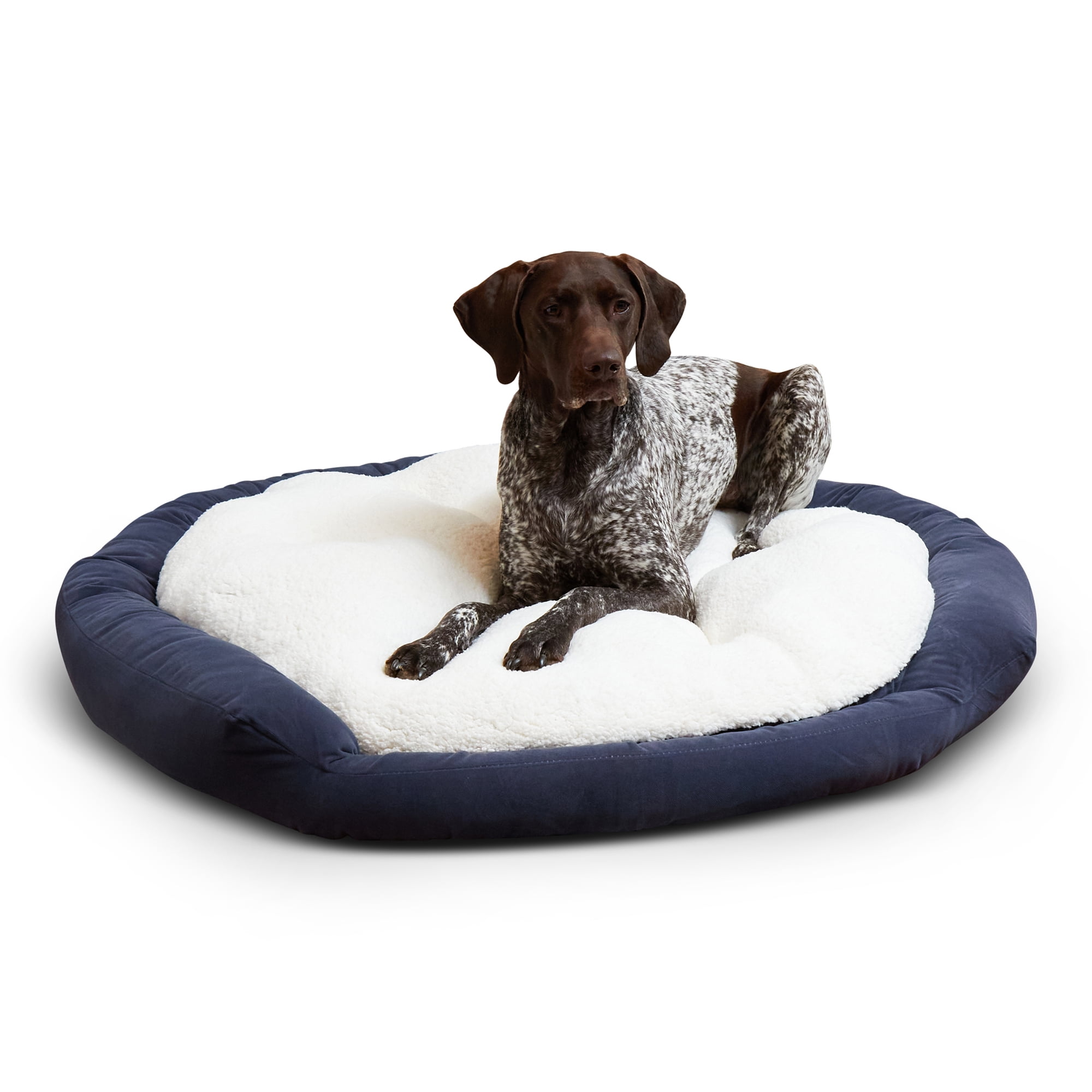 Happy Hounds Murphy Deluxe Donut Dog Bed Denim Large 42 x 42 in. Walmart