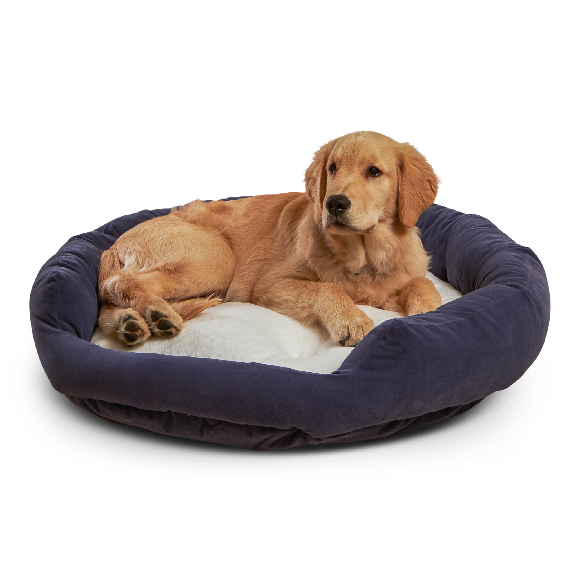 Medium Denim Orthopedic Elevated Chew Resistant Dog Bed