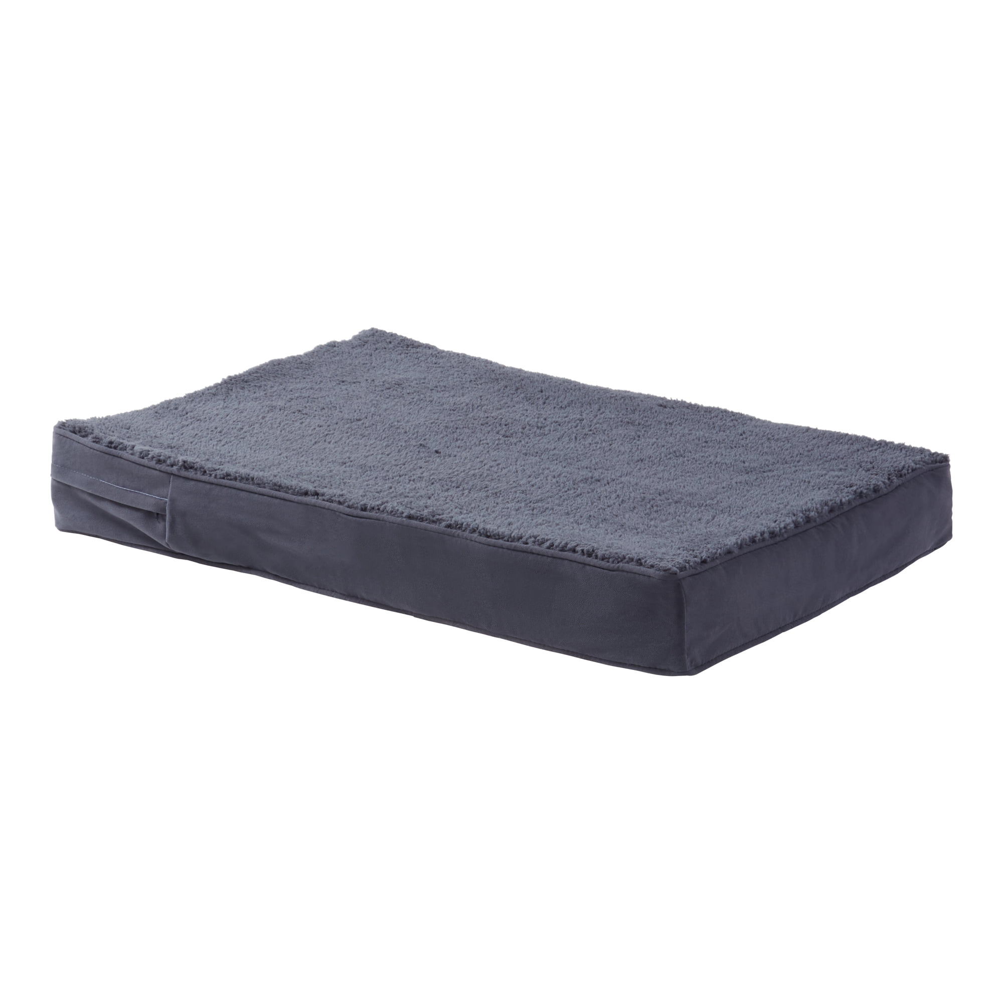 Happy Hounds Oscar Sherpa Orthopedic Dog Bed, Blue Steel, Small (36 x 24 in.)