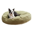 thumbnail image 1 of Happy Hounds Scout Round Reversible Pillow Dog Bed, Moss, Medium, 1 of 7