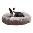 thumbnail image 1 of Happy Hounds Scout Round Reversible Pillow Dog Bed, Smoke, Medium, 1 of 7