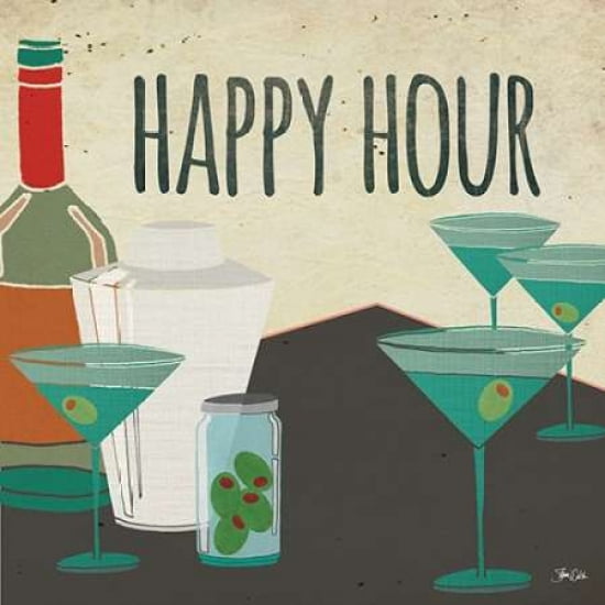 Happy Hour Canvas Art - Shanni Welsh (24 x 24)
