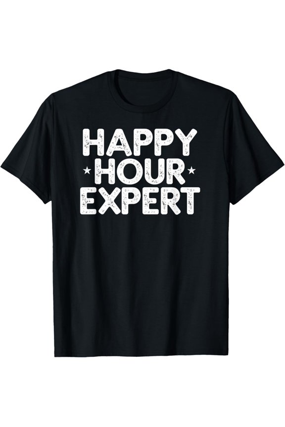 Happy Hour Expert Vintage Gift T-Shirt