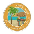 thumbnail image 1 of Happy Hour! Fort Lauderdale Beach, Florida 3.5 Inch Iron Or Sew On Embroidered Fabric Badge Patch Ocean Beach, Salt Life Iconic Series, 1 of 2