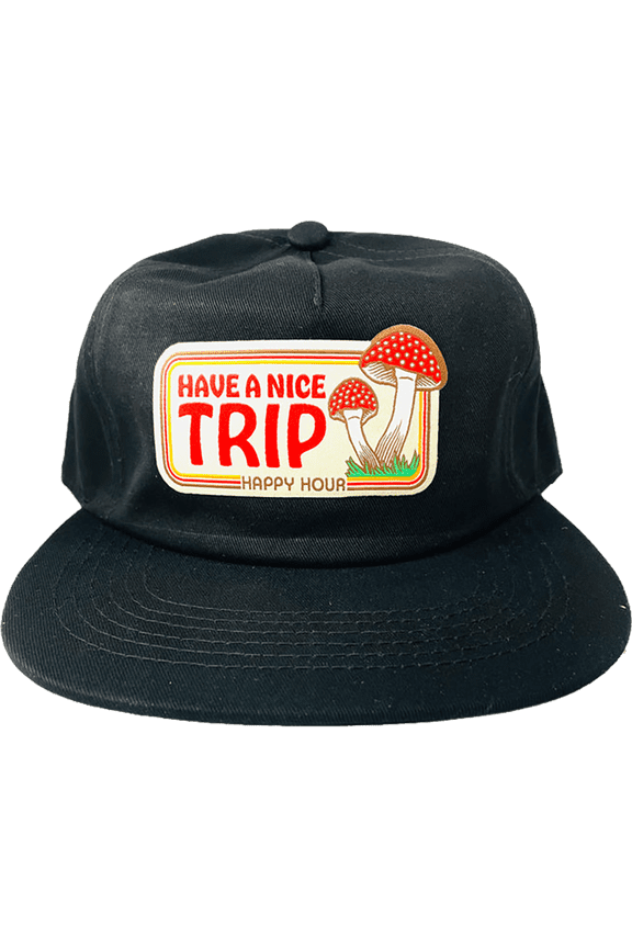 Have A Nice Trip Hat Adjustable Black