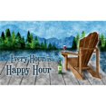thumbnail image 1 of Happy Hour Lake Doormat, 1 of 1