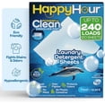 thumbnail image 1 of Happy Hour Laundry Detergent Sheets Eco Friendly Color Safe 120 Laundry Sheets 240 Loads Fresh Scent, 1 of 6