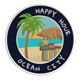 thumbnail image 1 of Happy Hour! Ocean City, Maryland 3.5 Inch Iron Or Sew On Embroidered Fabric Badge Patch Ocean Beach, Salt Life Iconic Series, 1 of 2