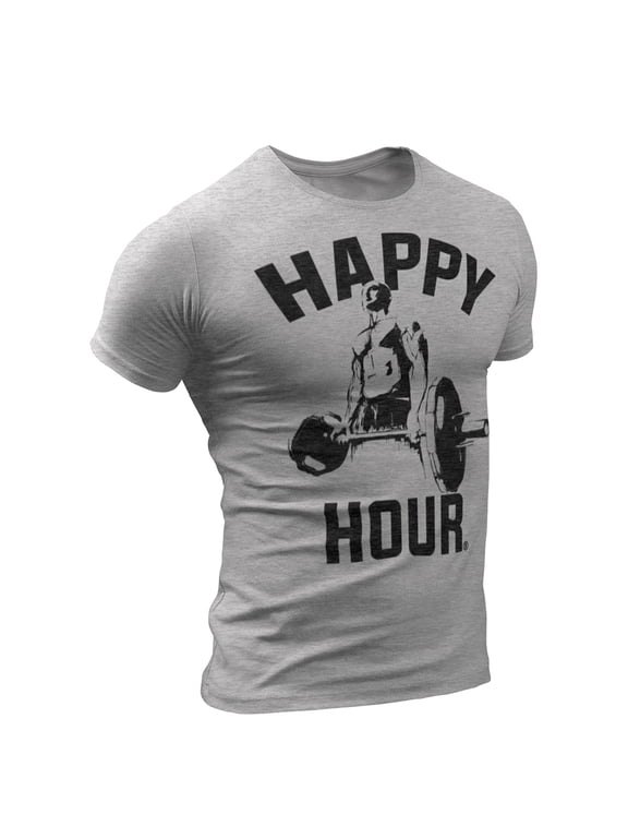 Happy Hour Workout Sport T Shirt Ideal for Gym, Crossfit, Running