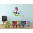 thumbnail image 1 of Happy Human Genie Lamp Cartoon Character Wall Art Decal Vinyl Sticker Girls Boy Room Bedroom Nursery Kindergarten House Home Wall Decor Removable Peel and Stick Durable Quality Sticker 20x12 inch, 1 of 1