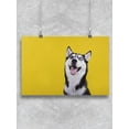 thumbnail image 1 of Happy Husky Dog Looking Up Poster -Image by Shutterstock, 1 of 2