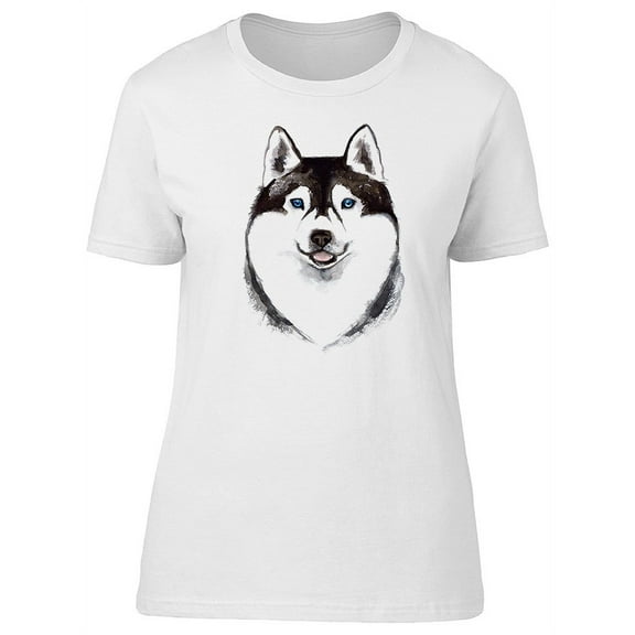 Happy Husky Sketch T-Shirt Men -Image by Shutterstock, Male 3X-Large