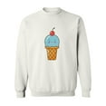 thumbnail image 1 of Happy Ice Cream Sweatshirt Women -SPIdeals Designs, Female x-Large, 1 of 4