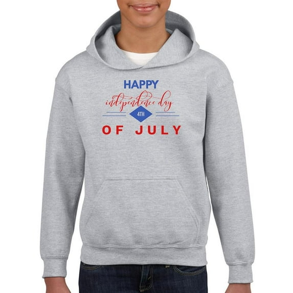 Happy Independence Day 4Th. Hoodie Juniors -Image by Shutterstock, Small