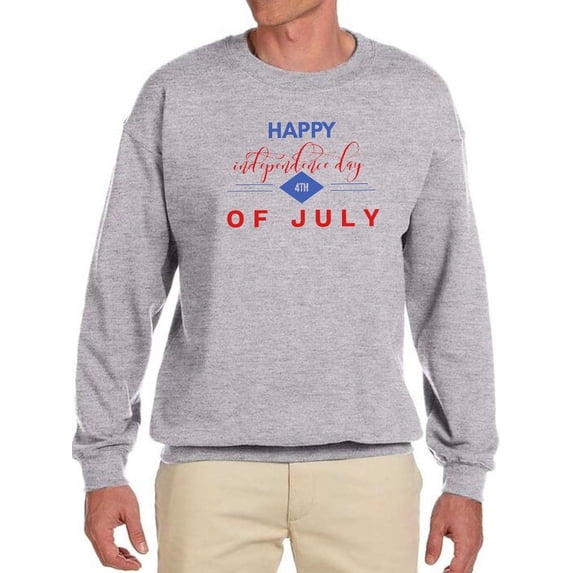 Happy Independence Day 4Th. Sweatshirt Men -Image by Shutterstock, Male 5X-Large