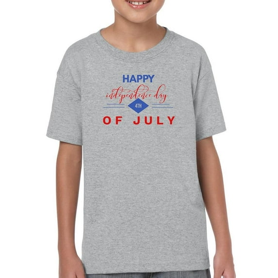 Happy Independence Day 4Th. T-Shirt Juniors -Image by Shutterstock, Large