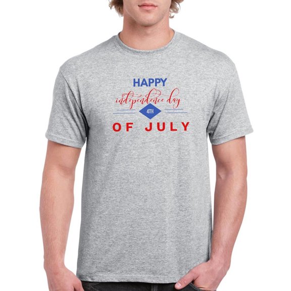 Happy Independence Day 4Th. T-Shirt Men -Image by Shutterstock, Male 3X-Large