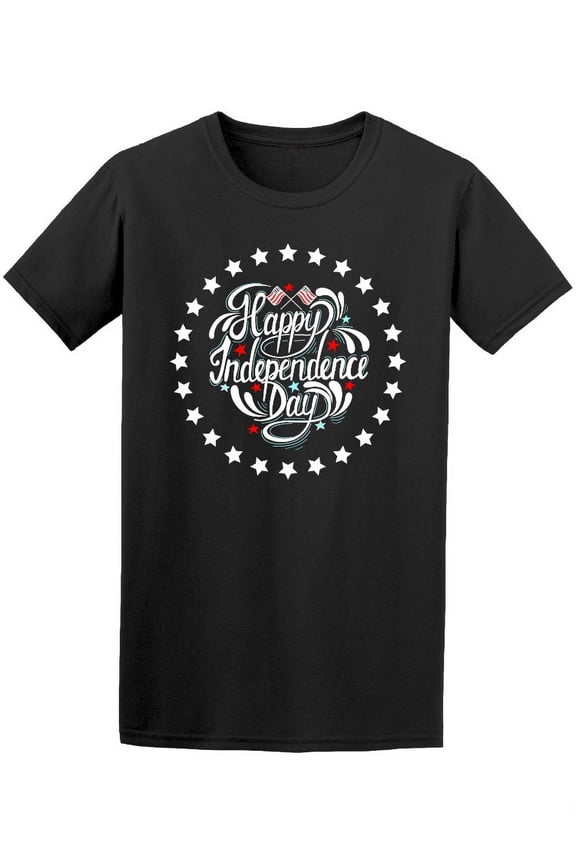 Happy Independence Day July 4Th T-Shirt Men -Image by Shutterstock, Male Small