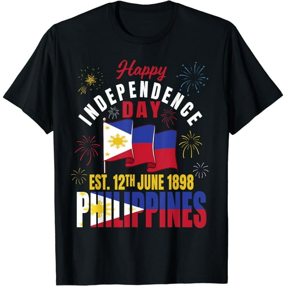 Happy Independence Day Philippines Pinoy Filipino Flag T-Shirt