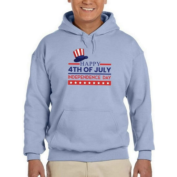 Happy Independence Day Usa Hoodie Men -Image by Shutterstock, Male x-Large
