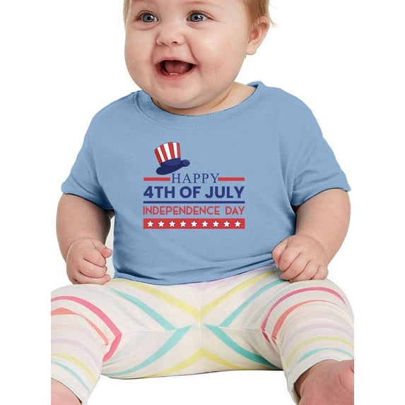 Happy Independence Day Usa T-Shirt Infant -Image by Shutterstock, 6 Months