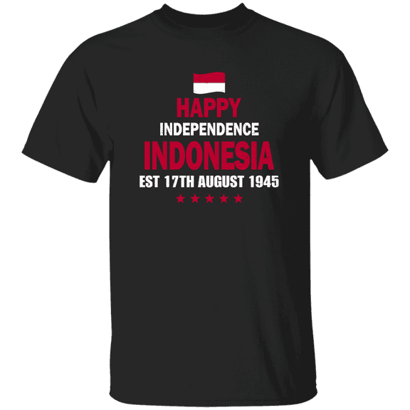Happy Indonesia Flag Day Est 15Th August 1945 Indonesian Proud Independence Celebration T-Shirt
