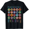 thumbnail image 1 of Happy International Dot Day Abstract Polka Dot Colorful T-Shirt Black Small, 1 of 4