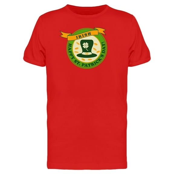 Happy Irish St Patricks Day T-Shirt Men -Image by Shutterstock, Male x-Large