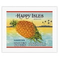thumbnail image 1 of Happy Isles Brand - Hawaiian Broken Slices Pineapple - Vintage Can Label c.1930s - Fine Art Rolled Canvas Print (Unframed) 16in x 20in, 1 of 4