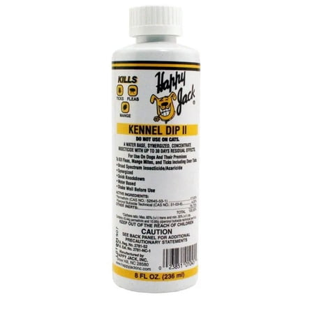 Happy Jack Kennel Dip II for Dogs 8 oz.